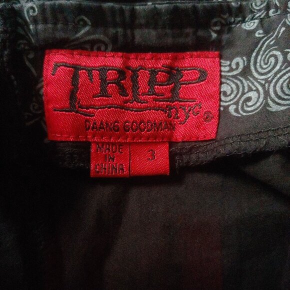 Tripp NYC Daang Goodman Skull Crossbones Whimsy Goth Grunge Dress Vampy - Picture 12 of 13